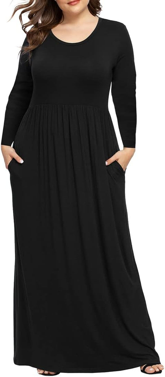 Stylish Plus Size Maxi Dresses for Curvy Women - Casual Long Dresses in XL-6XL